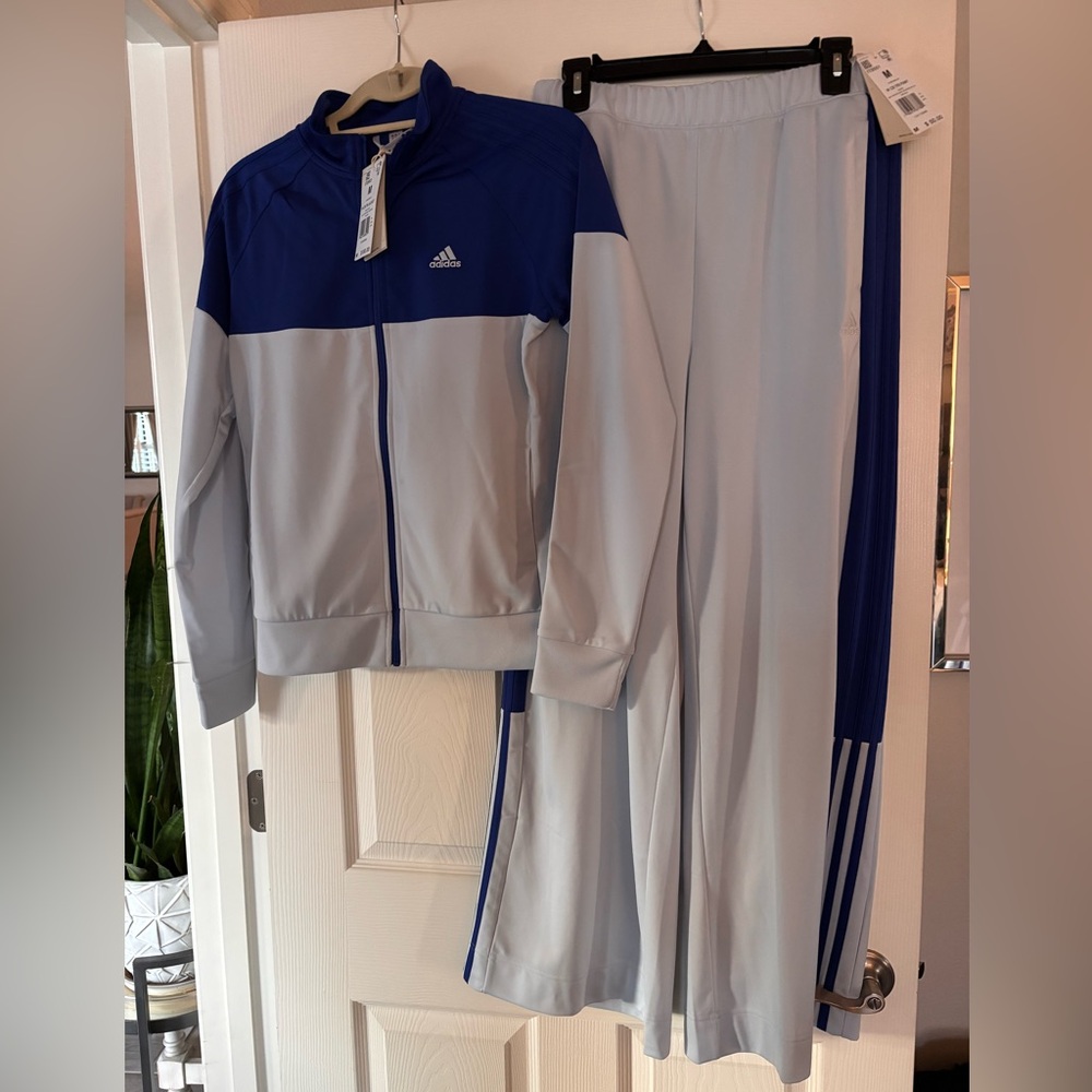 Women’s Adidas Color-blocked Tricot Jacket and Pants